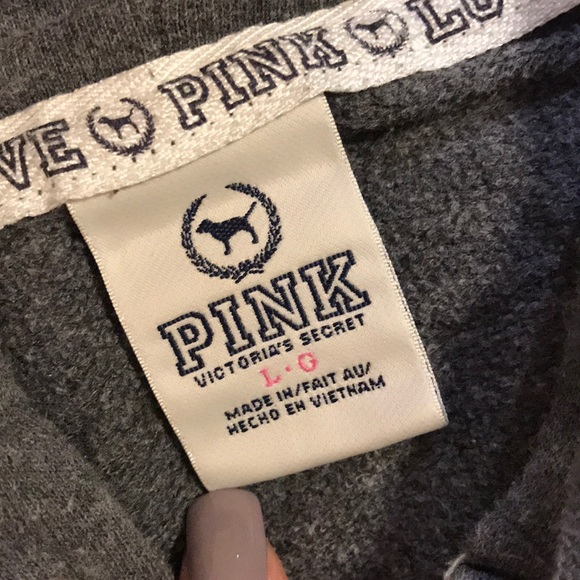 Worn PINK bling sweatshirt - Picture 2 of 7